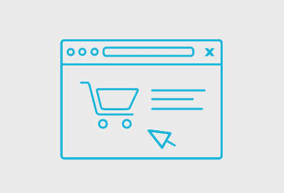 Mockup eines Webshops